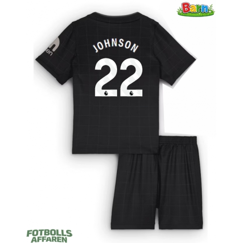 Tottenham Hotspur Brennan Johnson #22 Bortaställ Barn 2025-26 Kortärmad (+ Korta byxor)